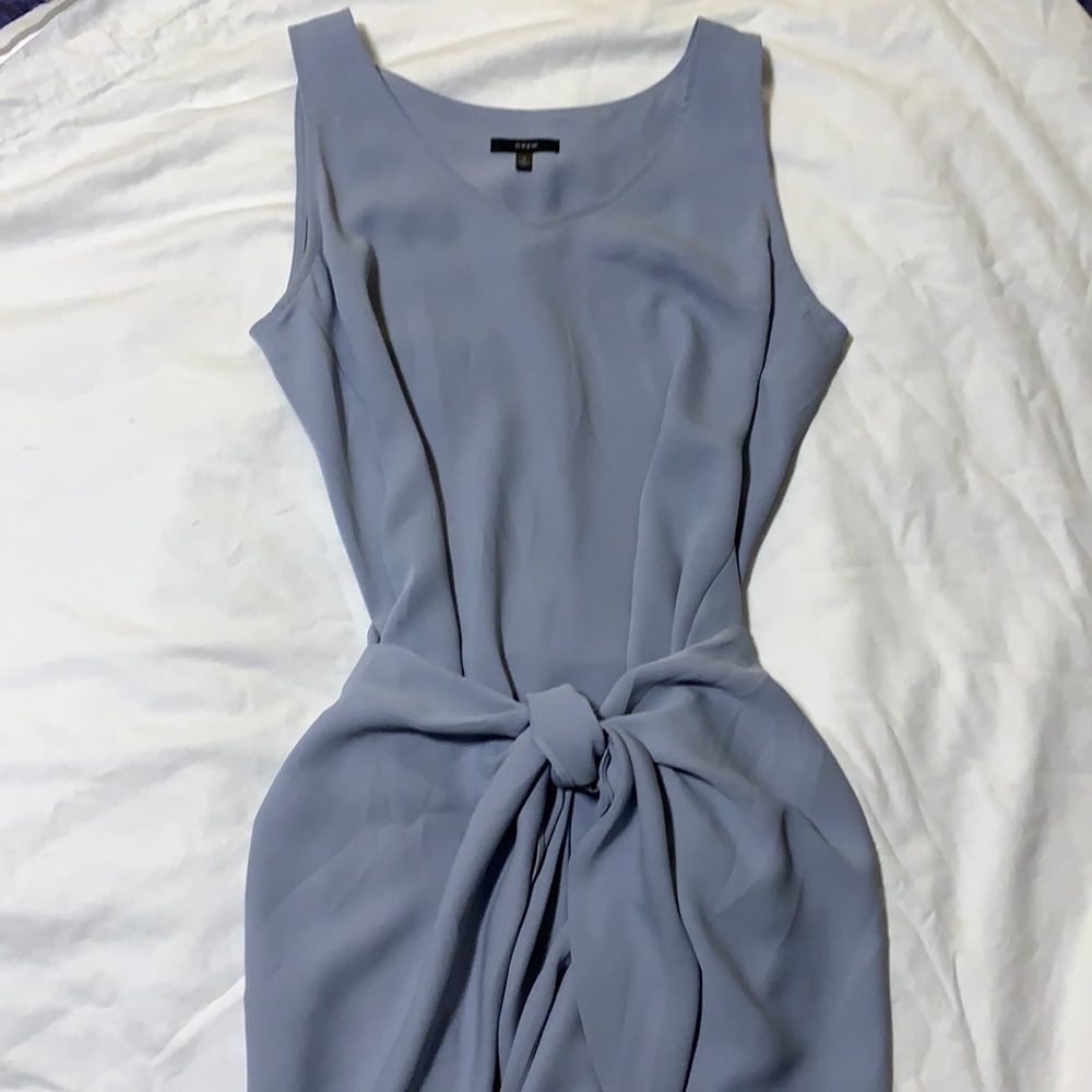 Drew tie front/back sleeveless dress